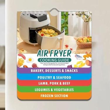 Imagem de Guia de culinária de ímãs para fritadeira de ar fritadeira - Livros de receitas utensílios de presentes de cozinha 2025 e 2026 - Guia de culinária