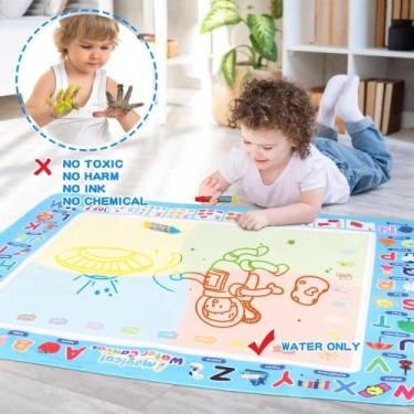 Imagem de Tapete Mágico Para Desenho Com Água E Caneta Mágica, Brinquedos Educat