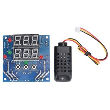 Imagem de Módulo de termostato digital Controlador inteligente de temperatura e umidade AC DC Termostato ajustável Higrômetro com exibição em tempo real para laboratório de estufa doméstica