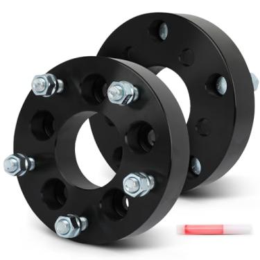 Imagem de SCITOO 2 adaptadores de roda de 1,5 polegadas 5 x 4,5 a 5 x 5,5 com pinos de furo de 1/2" de 73 mm compatível com Jeep Liberty 2002-2012, para Ford para Mustang 1967-2011, para Ford Edge 2007-2011