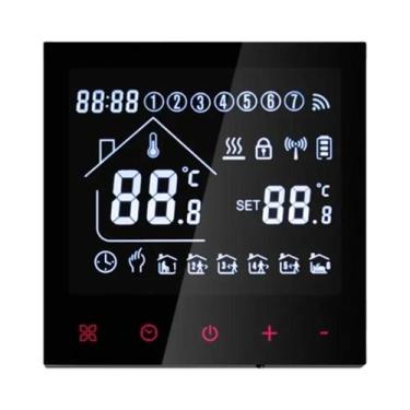 Imagem de Termostato Inteligente WiFi Controlador De Temperatura Tuya Smart Life
