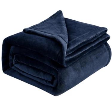 Imagem de Manta Casal Microfibra 2,00x1,80Mt Lisa(Azul Petróleo)