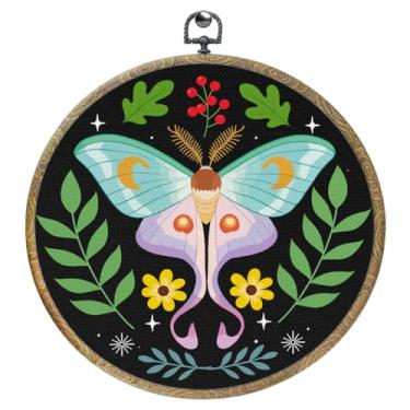 Imagem de Gatos pretos com lua emoldurada decoração de parede em tela arte de parede arte pendurada arte 0565