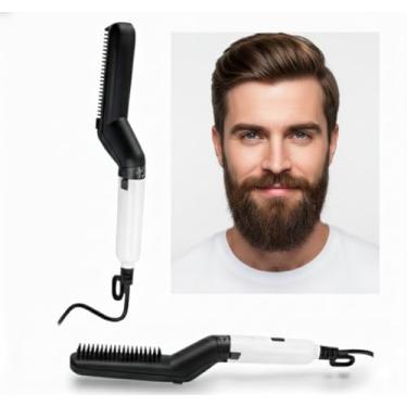 Imagem de Escova Modeladora Masculina Portátil para Cabelo e Barba Uso Diário”