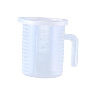 Imagem de Generic Copo medidor ao calor com marcações em ambos os lados, utensílio de cozinha para medir líquidos como leite, farinha e óleo, 250ml