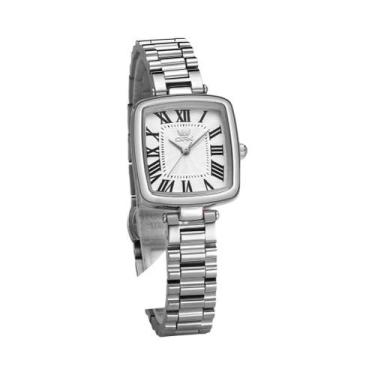 Imagem de OPK 8179 Relógio de quartzo feminino elegante com mostrador quadrado e