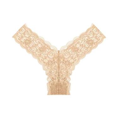 Imagem de Lingerie Sexy Feminina T-Back De Renda Com Baixa Cintura, G-String, Te