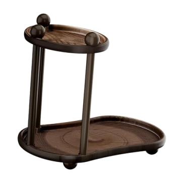 Imagem de Baoblaze Organizador de com 2 níveis, bandeja decorativa e multifuncional para cosméticos e maquiagem. Ideal para guardar perfumes outros itens de, Style B