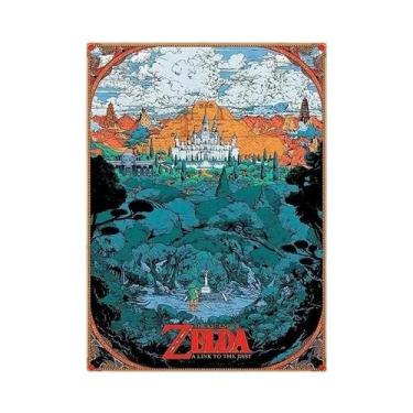 Imagem de Pintura Em Tela De Paisagem De Anime Zelda Hyrule Country Para Decoraç