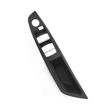 Imagem de Rhd interior do carro frente direita motorista maçaneta da porta capa braço painel substituição Compatível com bmw série 5 f10 f11 520 523 525 528 530 535(Black)