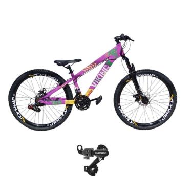 Imagem de Bicicleta 26 VikingX T25 24v Cambio Shimano Traseiro  Pneu 26 Cravudo-Unissex