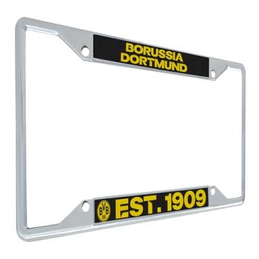 Imagem de Desert Cactus Borussia Dortmund FC Moldura de placa de licença BVB Alemanha Alemanha Die Schwarzgelben Suporte de etiqueta de carro de futebol para frente ou verso do carro oficialmente licenciado