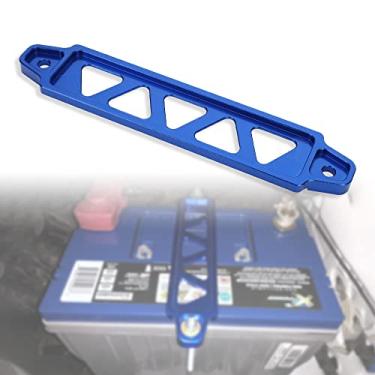 Imagem de TOMALL Suporte de amarração de bateria para carro de liga de alumínio, acessórios de trava para Honda Civic Acura (azul)