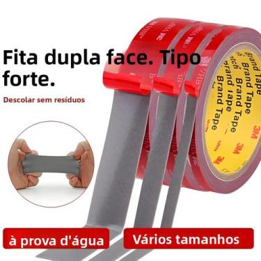 Imagem de Fita Adesiva VHB Dupla Face Forte 3M Resistente Ao Calor Para Decoraçã