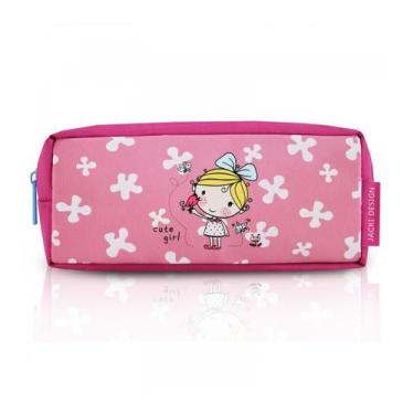 Imagem de Estojo Escolar Infantil Criança Escola Menina - Pequeninos - Jacki Des