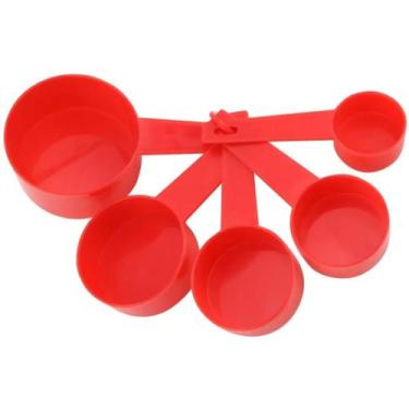 Imagem de Conjunto 5 Colheres De Medida Preparo de Alimentos 30,60,80,125 e 250m