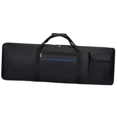 Imagem de oshhni Bolsa para teclado de 61 teclas, bolsa para armazenamento de piano elétrico, impermeável, espessa e, com alça, estojo portátil para transporte, Pequeno