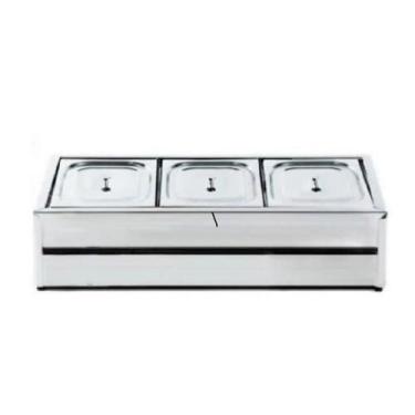 Imagem de Rechaud Salada 3 Cubas 1/2 x 65 RS03 Ibet