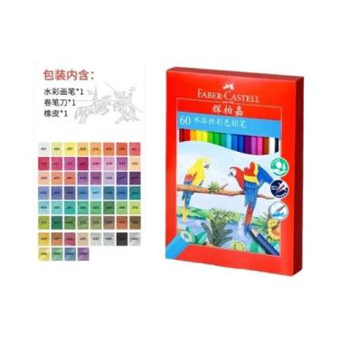 Imagem de Conjunto De Lápis De Cor Aquarela Tri-Color Faber Castell 12/24/36/72/