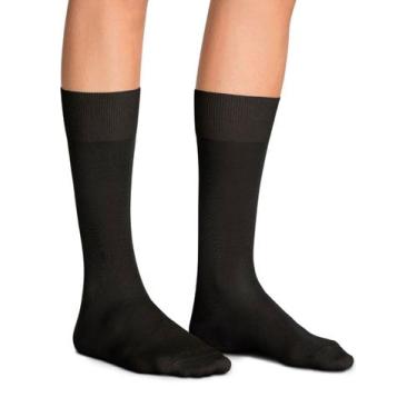 Imagem de Meia Cano Longo Social Lupo 01795-001 Masculina Punho Canelado Modal T