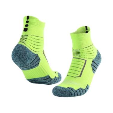 Imagem de Meias De Basquete Masculinas De Algodão Respirável Antiderrapantes Par