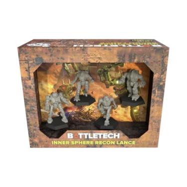Imagem de Catalyst Game Labs Battletech: Inner Sphere Recon Lance Miniatures Pack - Jogo De Tabuleiro Estratégico Para 2+ Jogadores E Maiores 14 Anos