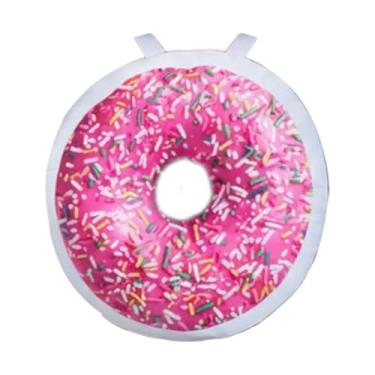 Imagem de MotiveTech Fantasia de Halloween para Adultos: Roupa de Donut para Festa Temática de Interpretação de Papéis, Vermelho
