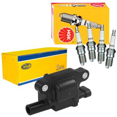 Imagem de Kit Bobina Magneti Marelli + Vela NGK Prisma 2013 a 2019