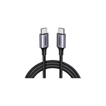 Imagem de Cabo Turbo PD Ugreen, Duplo Tipo C, 60W, Fast Charge, 1m - UG-50150