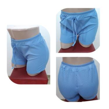 Imagem de Short Canelado Super Confortável - EMPÓRIO J, Azul bb, G