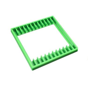 Imagem de Rack de armazenamento de CD PET para mesa doméstica com até 12 álbuns para armazenamento de decoração de escritório doméstico (verde)