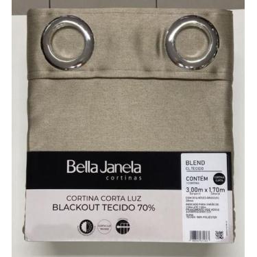 Imagem de Cortina Corta Luz 3,00 x 1,70 Tecido Blend Bella Janela, Duna