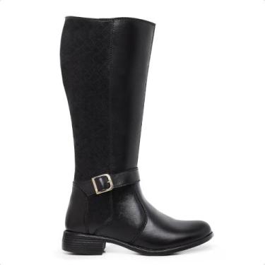 Imagem de Bota over feminina cano alto casual salto baixo confortável 33 ao 40 -