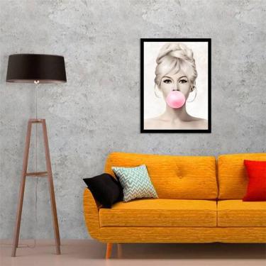 Imagem de Quadro Decorativo Brigitte Bardot Chicletes 45x34cm