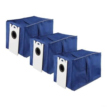 Imagem de Sacos de vácuo descartáveis de 4,6 L e autovazios compatíveis com RC400 e para aspirador de pó robô ultra-visão, pacote com 3 (embalagem com 3)