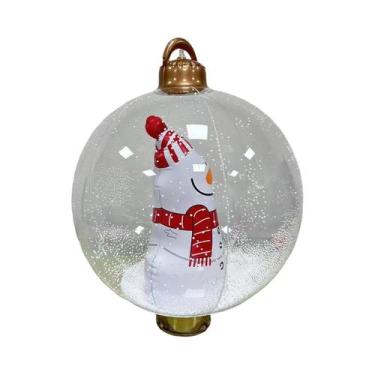 Imagem de Bola Inflável Grande De Natal De 60cm, Enfeite De PVC Para Decoração D