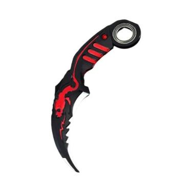 Imagem de Faca Modelo De Metal Karambit De 17CM Com Espinhos Duplos Para Meninos