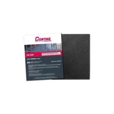 Imagem de Lixa Ferro Fe240 Nº 80 Preto - Cortag