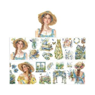 Imagem de Fita Adesiva Decorativa PET De 60mm X 2m Para Diário E Scrapbooking - 