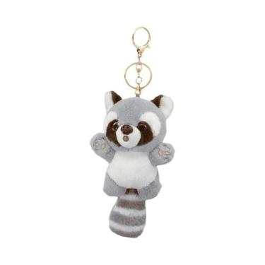 Imagem de Chaveiro De Pelúcia Panda Vermelho, Boneco De Desenho Animado Fofo, De