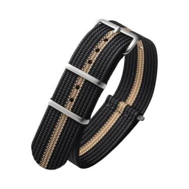 Imagem de Pulseira De Relógio Unissex De Nylon Canelado 18mm 19mm 20mm 22mm, Pul