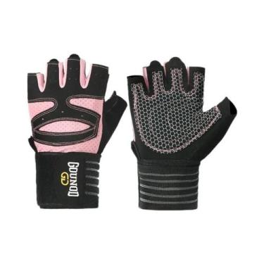 Imagem de Luvas Femininas Respiráveis antiderrapantes De Meio Dedo Para Academia