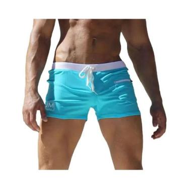 Imagem de Shorts Boxer Masculinos De Nylon De Secagem Rápida Para Esportes, Fitn