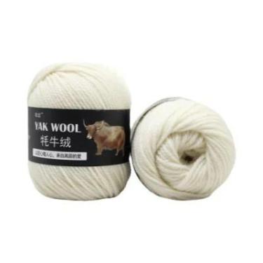 Imagem de Fio De Lã Misturada De Cashmere De Yak E Merino Para Tricô E Crochê De