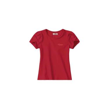Imagem de Blusa Tradicional Infantil Menina Manga Curta Carinhoso 74040M-Feminino