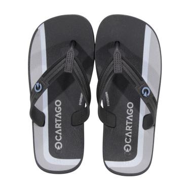 Imagem de Chinelo Infantil Cartago Atlanta Preto/Branco/Cinza