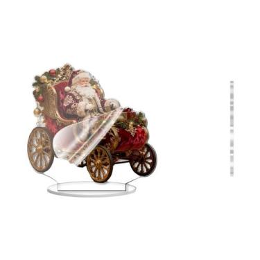 Imagem de Suporte De Acrílico De 10 Polegadas Para Decoração De Natal Com Trenó 
