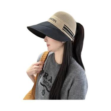 Imagem de Chapéu Feminino De Verão De Secagem Rápida Com Proteção Solar, Máscara