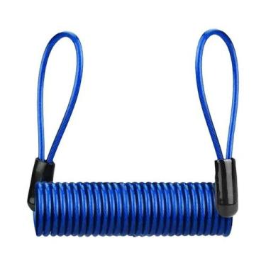 Imagem de Cadeado De Cabo Antifurto Para Bicicleta E Moto Com Alarme De Mola, 12