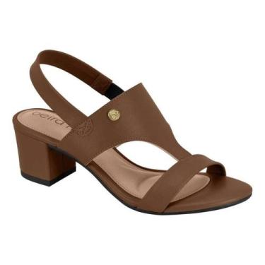 Imagem de Sandália Beira Rio Feminina Salto Bloco Médio Conforto Original -, Con